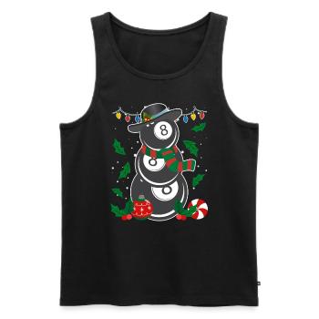 8-Ball Billard Spieler Billiard - Männer Premium Bio Tank Top - Schwarz - Vorne - AI Model Male 178 light (178cm)