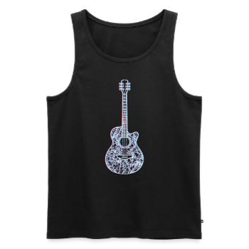 Musicien Guitariste Mon instrument est la guitare - Débardeur bio Premium Homme - noir - Devant - Michal (187cm)