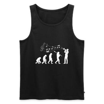 Evolution Posaune ich spiele Posaune - Männer Premium Bio Tank Top - Schwarz - Vorne - Michal (187cm)