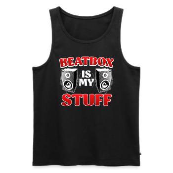 HipHop Beatbox est mon truc de chanteur - Débardeur bio Premium Homme - noir - Devant - Michal (187cm)