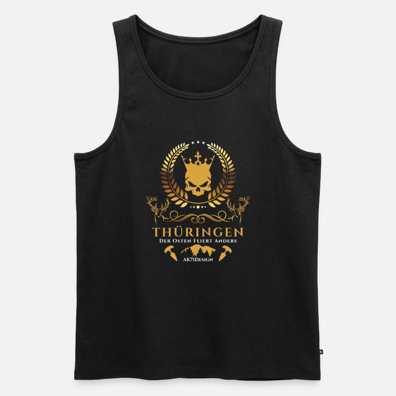 Thüringen-Der Osten feiert anders ! - Männer Premium Bio Tank Top - Schwarz