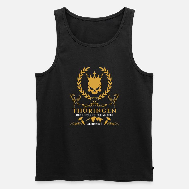 Thüringen-Der Osten feiert anders ! - Männer Premium Bio Tank Top - Schwarz