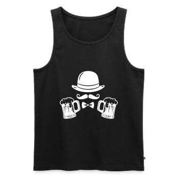 Beer Bachelor Party Party - Men's Premium Organic Tank Top - black - Front - Michal (187cm)