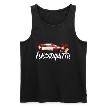 Flaschenputtel - Männer Premium Bio Tank Top - Schwarz - Vorne - AI Model Male 178 light (178cm)