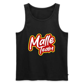 Malle Team - Männer Premium Bio Tank Top - Schwarz - Vorne - Michal (187cm)