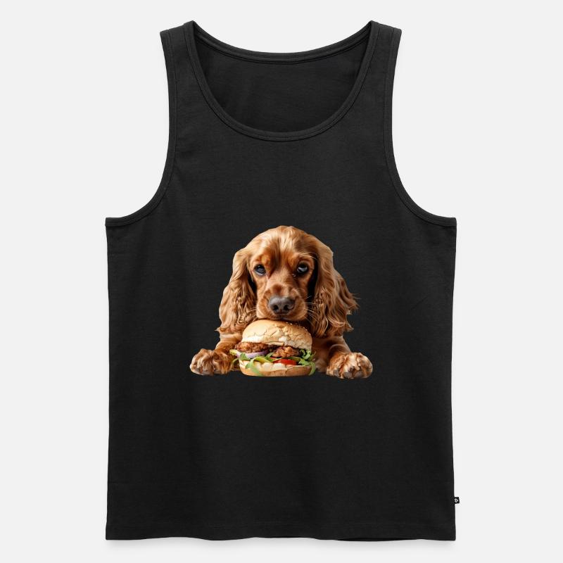 Cocker Spaniel - Männer Premium Bio Tank Top - Schwarz