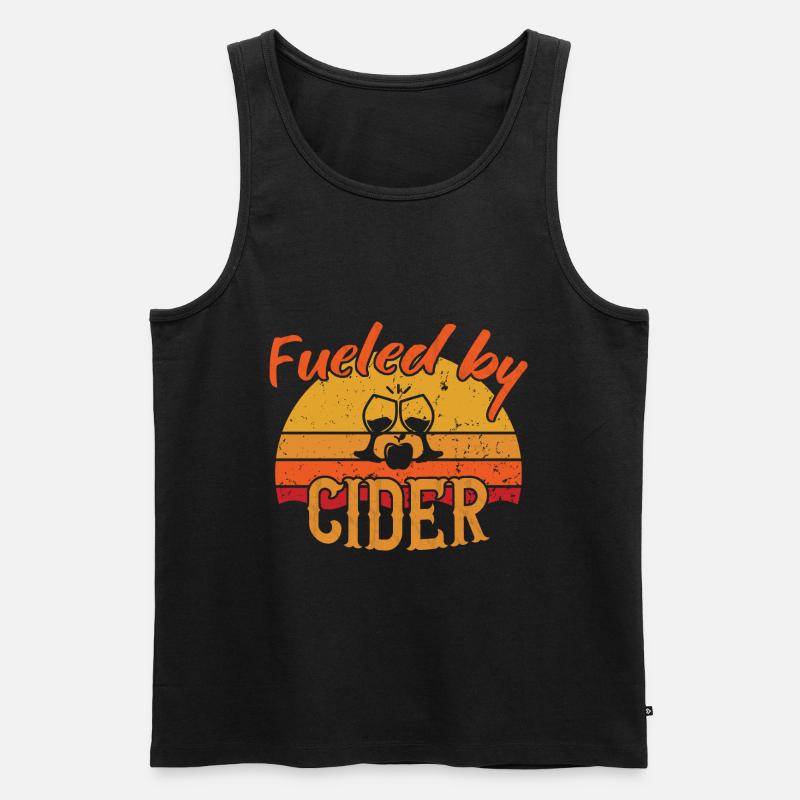 Fueled by Cider / Cider - Männer Premium Bio Tank Top - Schwarz