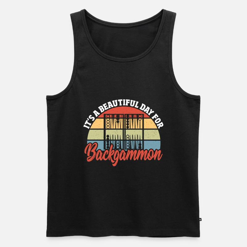 Backgammon - Débardeur bio Premium Homme - noir