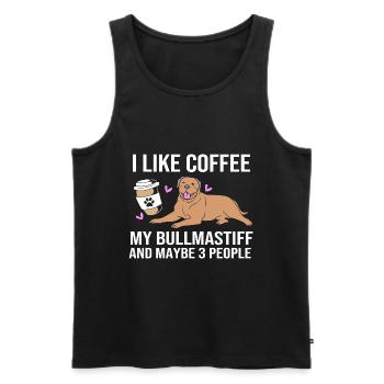 Bullmastiff - Men's Premium Organic Tank Top - black - Front - Michal (187cm)