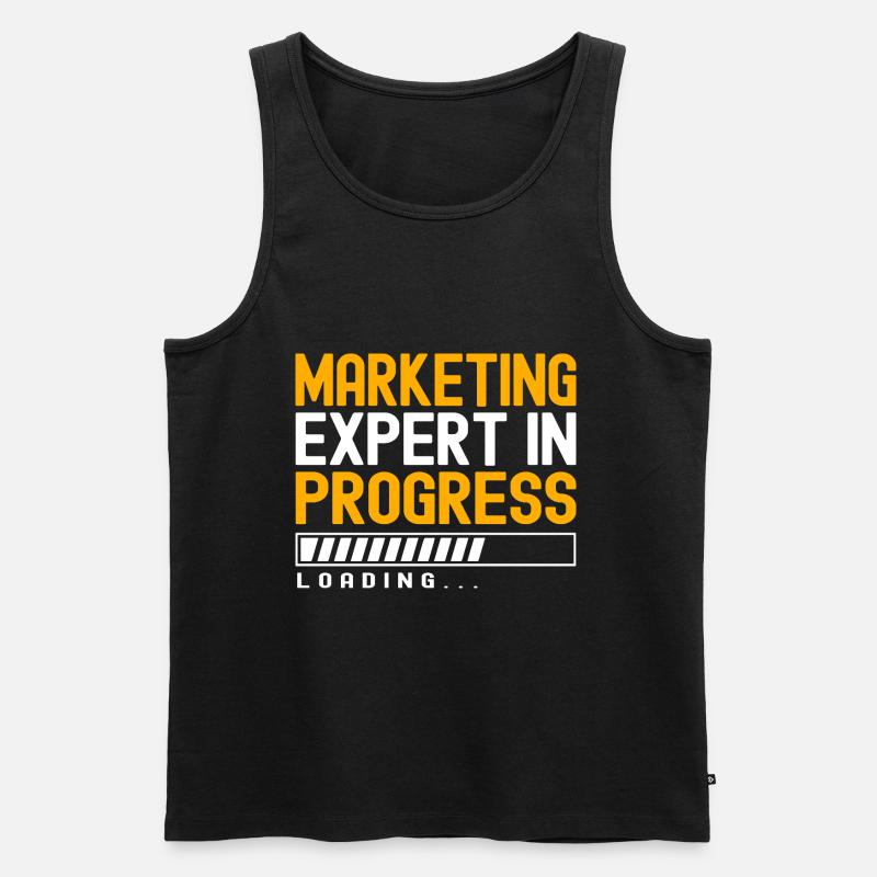 Marketing Manager Experte - Männer Premium Bio Tank Top - Schwarz