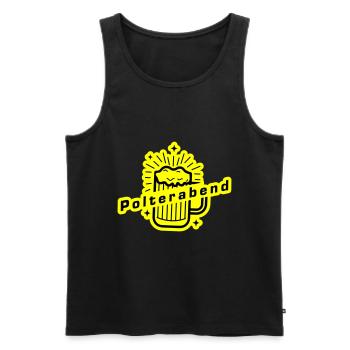 Bachelor Party Wedding Bachelor - Men's Premium Organic Tank Top - black - Front - Michal (187cm)