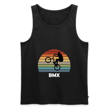 BMX - Men's Premium Organic Tank Top - black - Front - AI Model Male 178 light (178cm)
