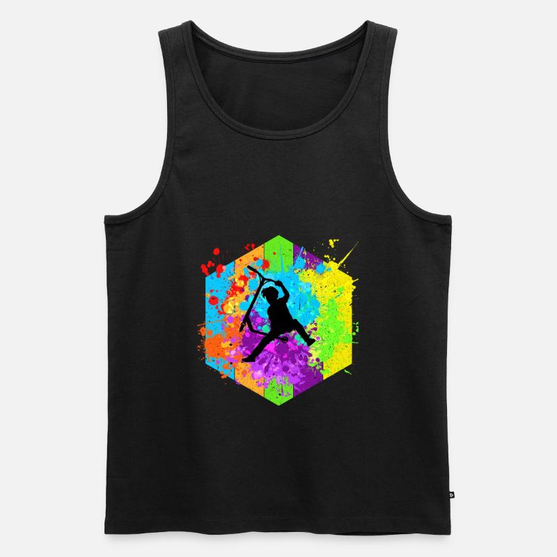 Freestyle-Roller - Männer Premium Bio Tank Top - Schwarz