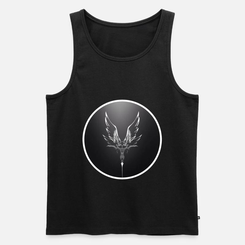Engel - Männer Premium Bio Tank Top - Schwarz