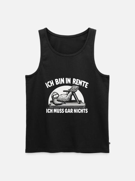 Rentner Geschenk Ruhestand Lustig Sport - Männer Premium Bio Tank Top - Schwarz