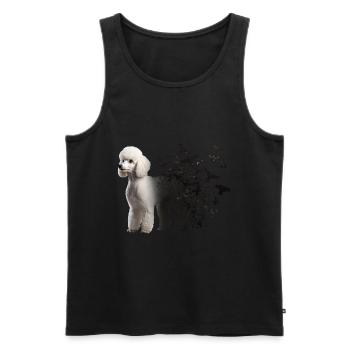 Pudel - Männer Premium Bio Tank Top - Schwarz - Vorne - Michal (187cm)