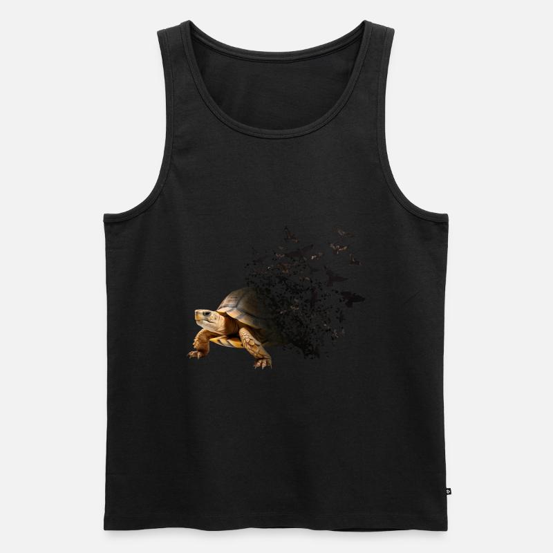 Schildkröte - Männer Premium Bio Tank Top - Schwarz