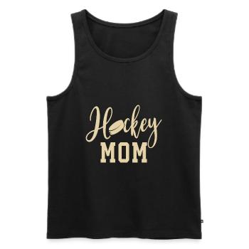 Hockey Maman Hockey sur glace Maman Sports d’hiver - Débardeur bio Premium Homme - noir - Devant - Michal (187cm)