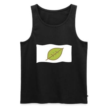 Icon Flag Leaf Nature - Men's Premium Organic Tank Top - black - Front - Michal (187cm)