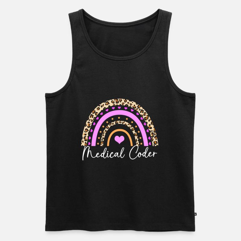 Medical Coder - Men's Premium Organic Tank Top - black