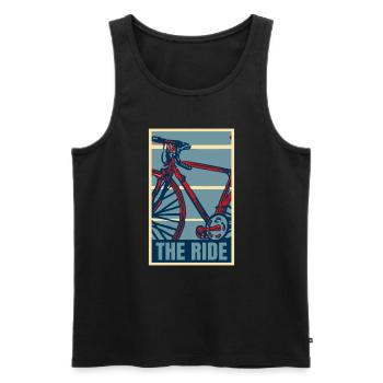Le Road Bike Tour Cycling - Débardeur bio Premium Homme - noir - Devant - Michal (187cm)