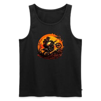 Ride to Hell - Breathtaking Motocross Action - Men's Premium Organic Tank Top - black - Front - Michal (187cm)