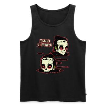 Japan's Edo period, the fate of the samurai - Men's Premium Organic Tank Top - black - Front - AI Model Male 178 light (178cm)