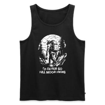 Werewolf goes on full moon hike - Men's Premium Organic Tank Top - black - Front - Michal (187cm)
