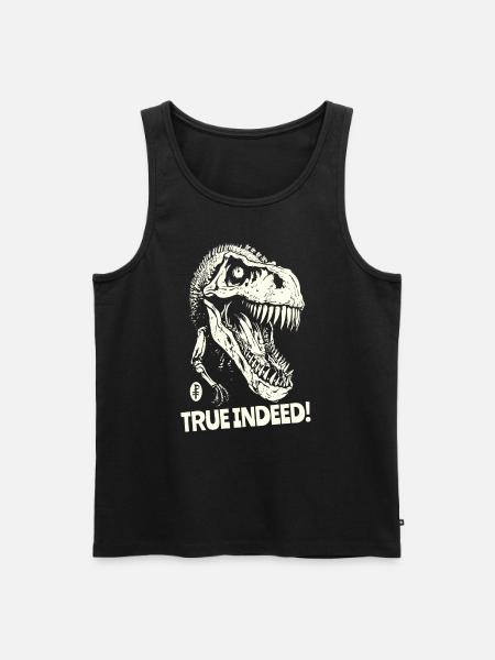 Verily, a dinosaur skull - Men's Premium Organic Tank Top - black