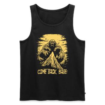 Mega Bigfoot Monster, Reviens très cher - Débardeur bio Premium Homme - noir - Devant - Michal (187cm)