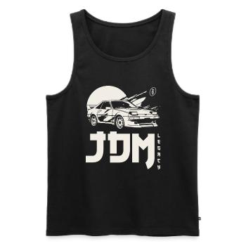 JDM Legacy Tuning - Männer Premium Bio Tank Top - Schwarz - Vorne - Michal (187cm)
