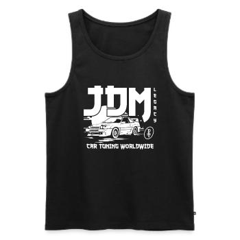 worldwide JDM Auto Tuning - Men's Premium Organic Tank Top - black - Front - AI Model Male 178 light (178cm)