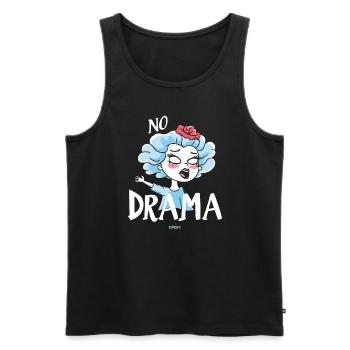 Reine sans drame - Débardeur bio Premium Homme - noir - Devant - Michal (187cm)