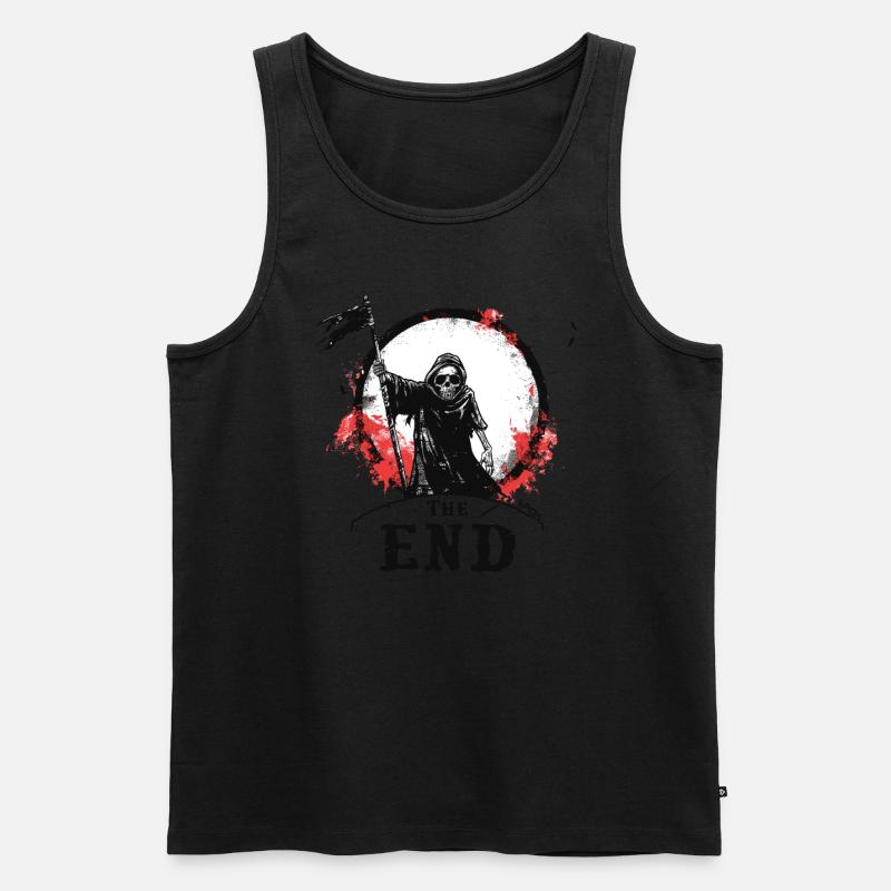 Das Ende des Sensenmann - Männer Premium Bio Tank Top - Schwarz