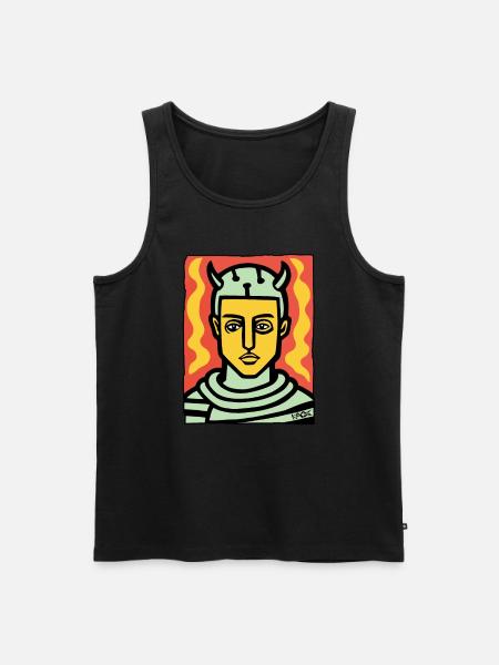 Anime Viking Knight - Men's Premium Organic Tank Top - black