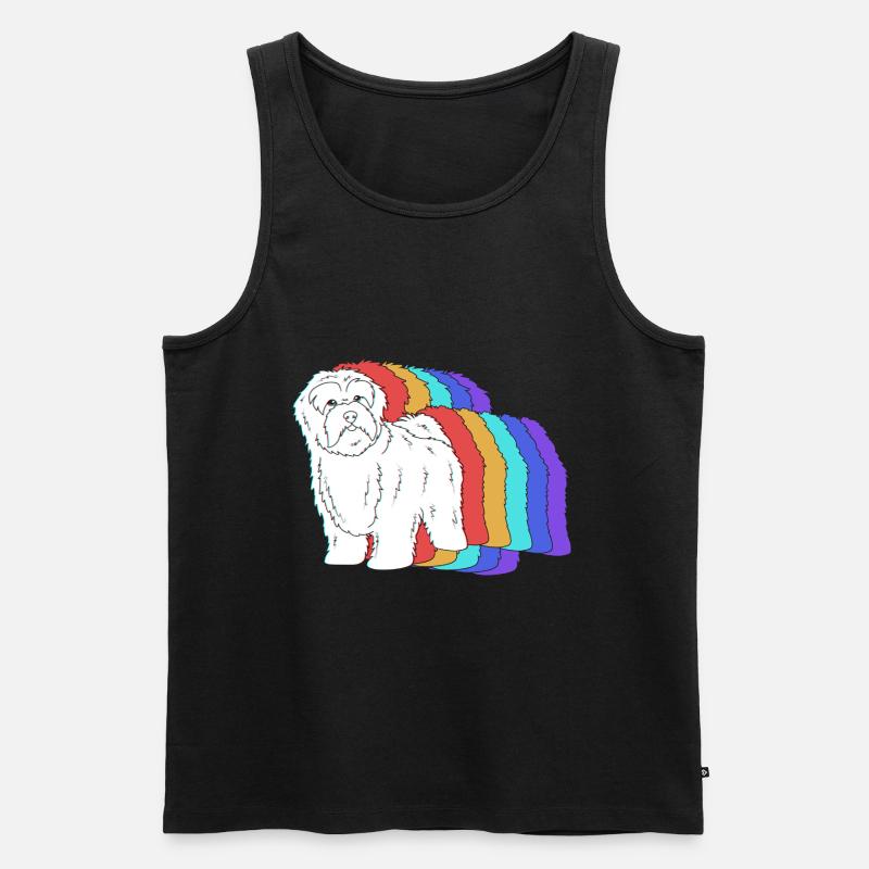 Havaneser - Männer Premium Bio Tank Top - Schwarz