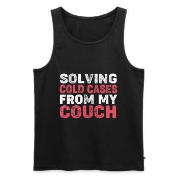 Krimi True Crime - Männer Premium Bio Tank Top - Schwarz - Vorne - Michal (187cm)