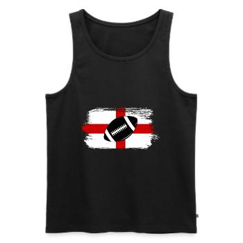 England Rugby Sport - Männer Premium Bio Tank Top - Schwarz - Vorne - Michal (187cm)
