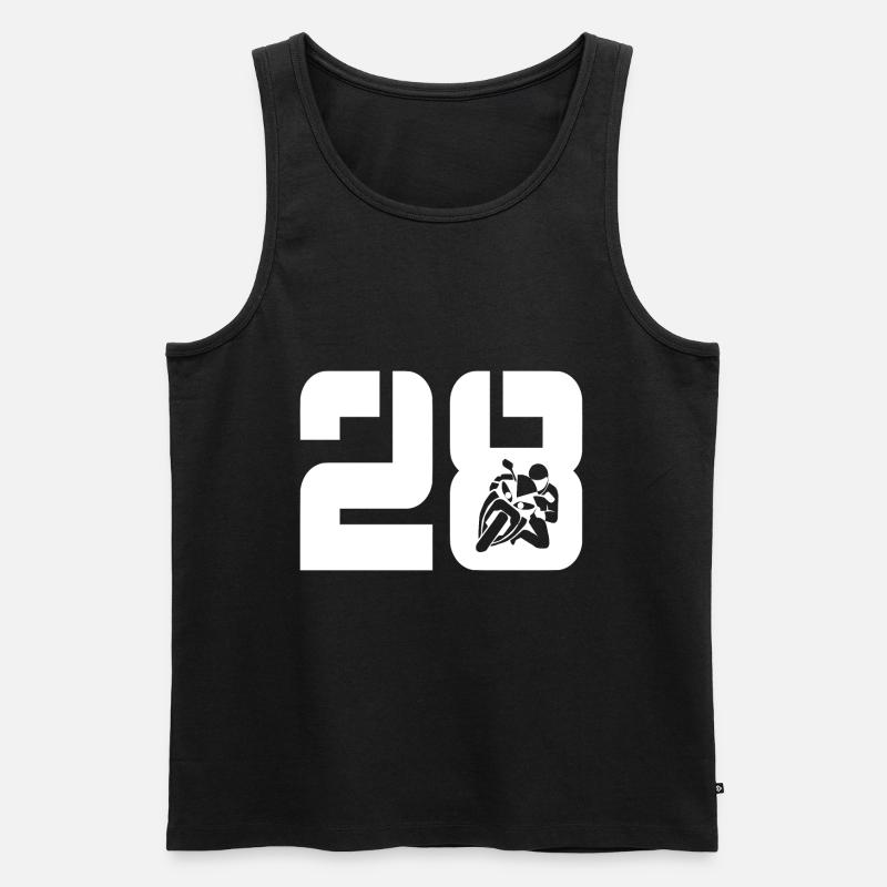 28 Motorrad Biker - Männer Premium Bio Tank Top - Schwarz