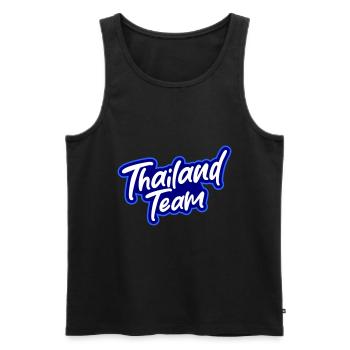 Thailand Team - Men's Premium Organic Tank Top - black - Front - AI Model Male 178 light (178cm)