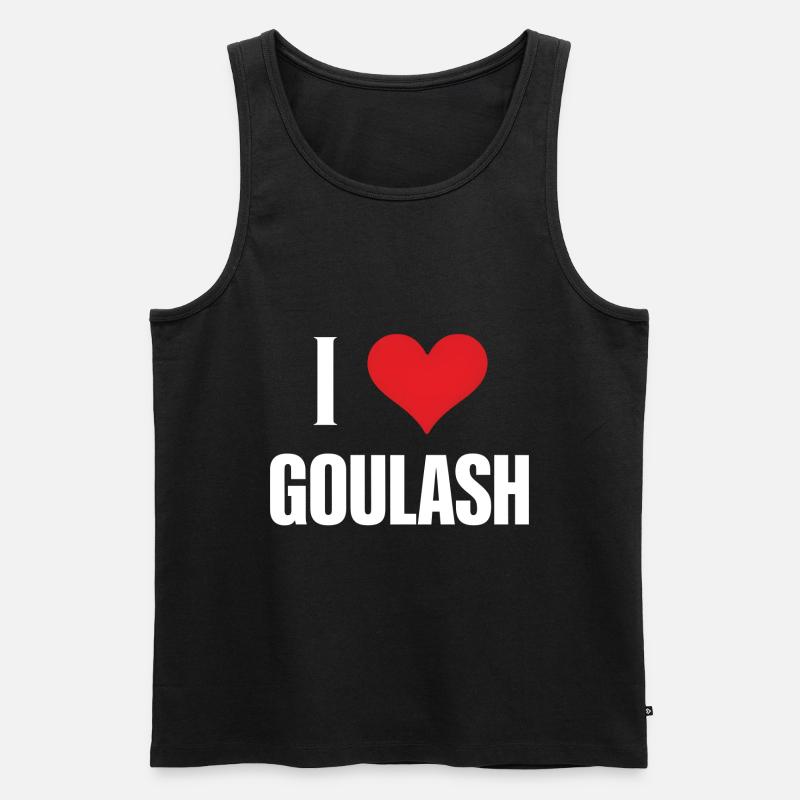 Gulasch - Männer Premium Bio Tank Top - Schwarz