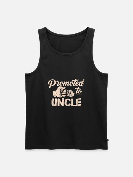 uncle - Men's Premium Organic Tank Top - black