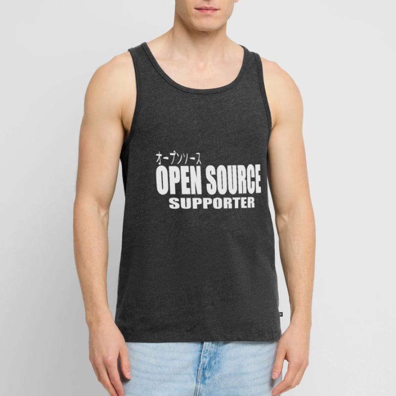 LUZILLION CODER COUTURE, PARTISAN DE L’OPEN SOURCE Débardeur bio Premium Homme