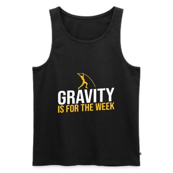 Stabhochspringer-Geschenk - Männer Premium Bio Tank Top - Schwarz - Vorne - AI Model Male 178 light (178cm)