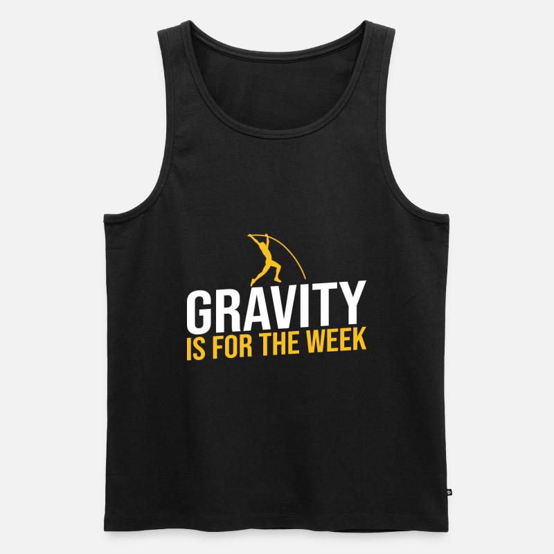 Stabhochspringer-Geschenk - Männer Premium Bio Tank Top - Schwarz