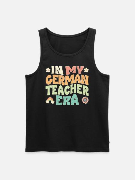 in my german teacher era - Men's Premium Organic Tank Top - black