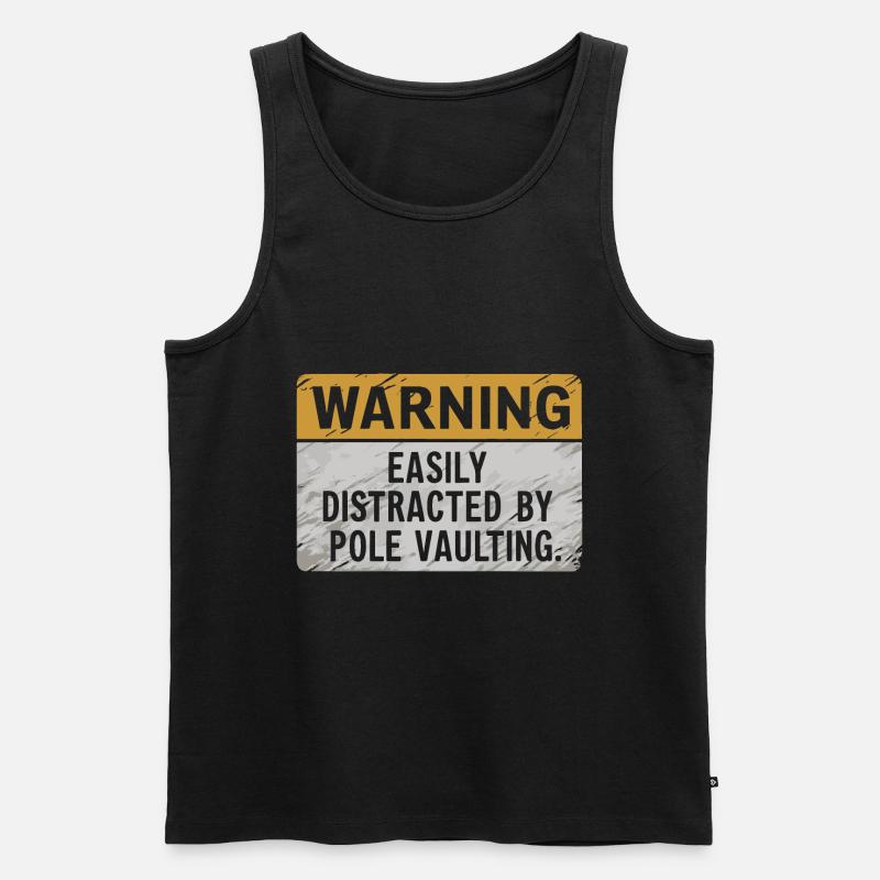 Stabhochspringer-Geschenk - Männer Premium Bio Tank Top - Schwarz