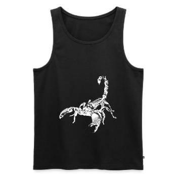Scorpion - Débardeur bio Premium Homme - noir - Devant - AI Model Male 178 light (178cm)