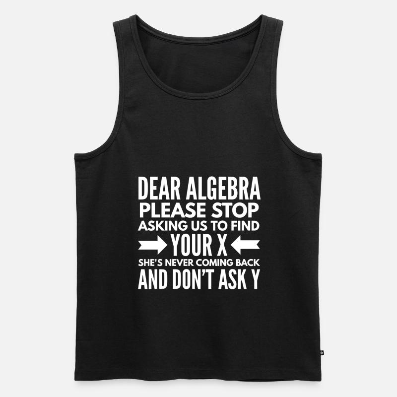 Algebra Math Mathematician Math Gift - Men's Premium Organic Tank Top - black