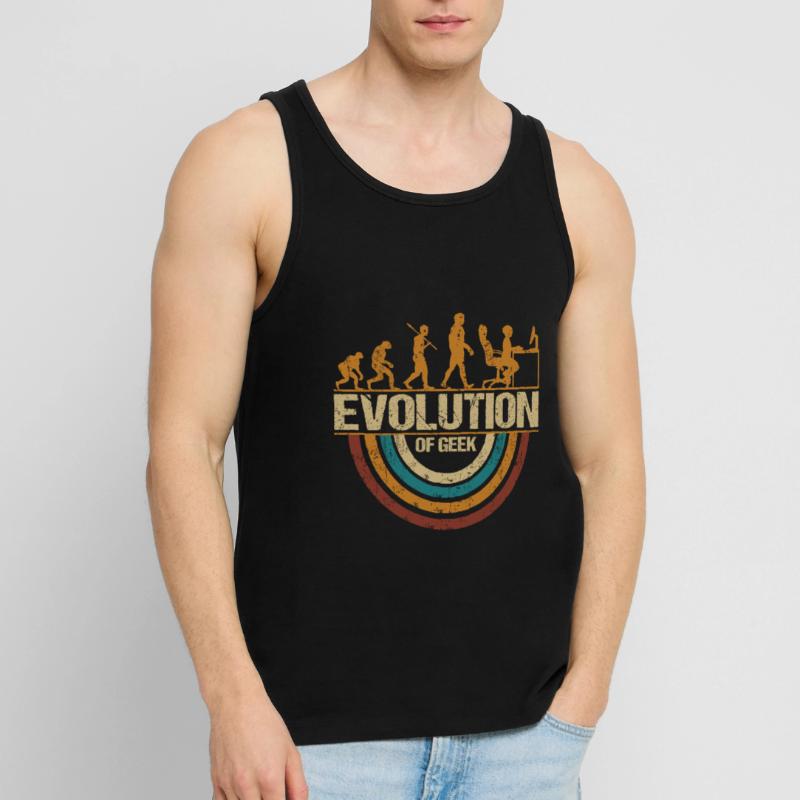 Computer Nerd Programmeur Evolution drôle Débardeur bio Premium Homme